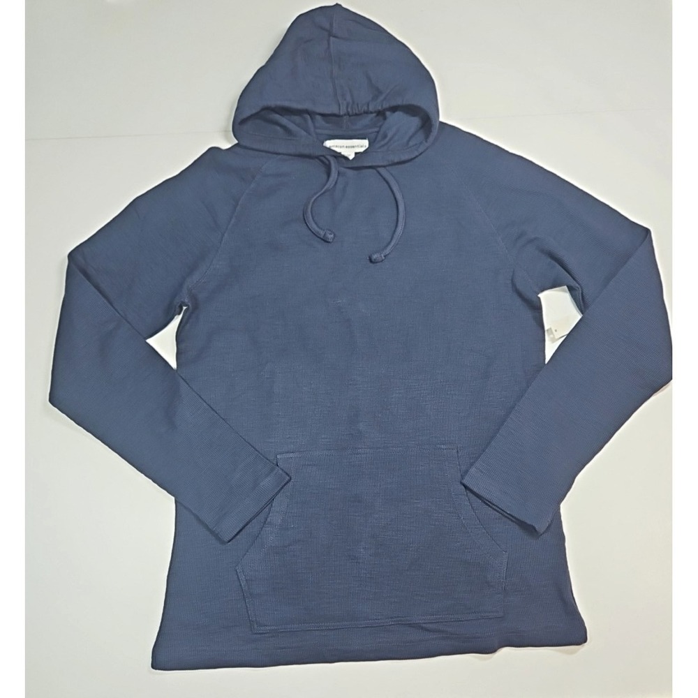 Amazon Essentials Mens Blue Thermal‎ Pullover Hoodie Size Large Tall NWT